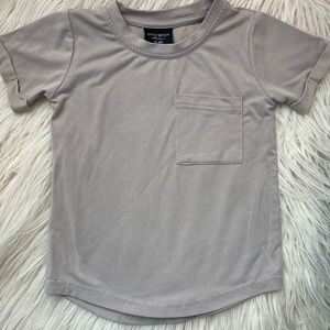 Little Bipsy Pocket Tee - Taupe